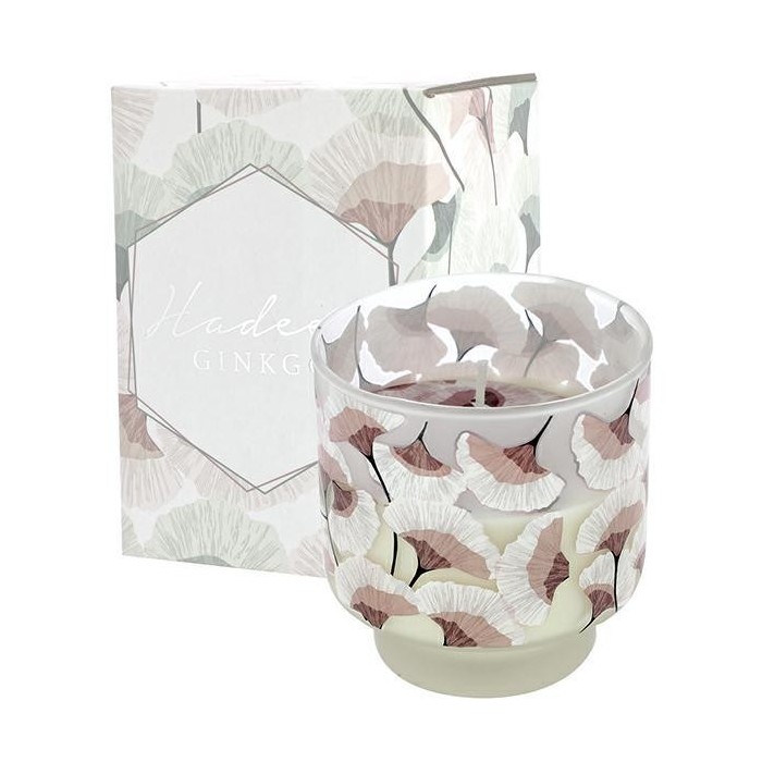 CANDELA PROFUMATA VETRO DECORO